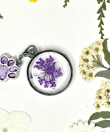 Real Dried Flowers Keychains | Ocean Resin Art Keychains| Cute Accessory