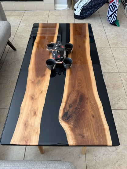 Black Walnut Epoxy Coffee Table