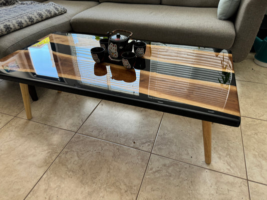 Black Walnut Epoxy Coffee Table