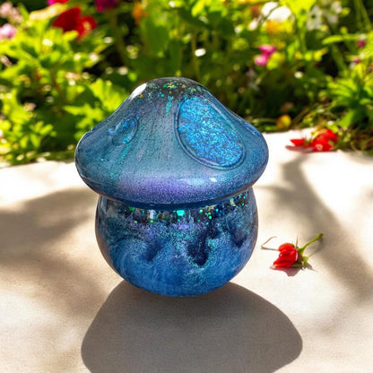 Mystical Mushroom Trinket Box – Handcrafted Resin Storage for Small Keepsakes